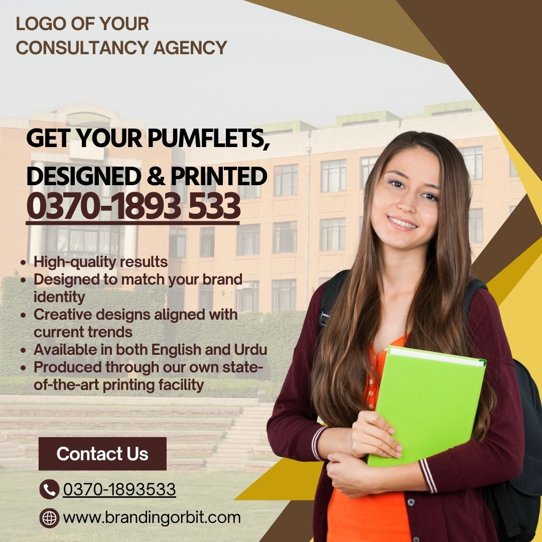 Professional consultancy brochure design with branding and printing services