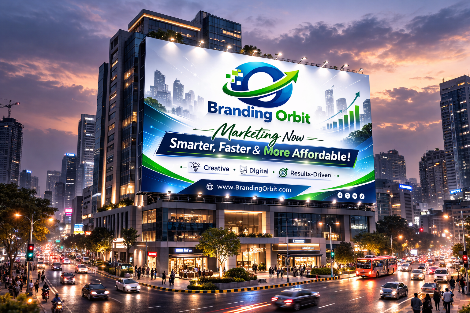 Homepage preview showing Branding Orbit's premium digital branding and website presentation style